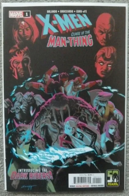 X-Men "Curse Of The Man-Thing" #1..Steve Orlanndo..marvel 2021 1St Print..vfn+