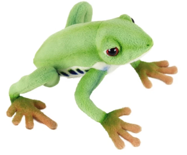 Tree Toad Bc HANSA RED EYED Tree Frog 17cm Realistic Soft Toy £22.99 - PicClick UK