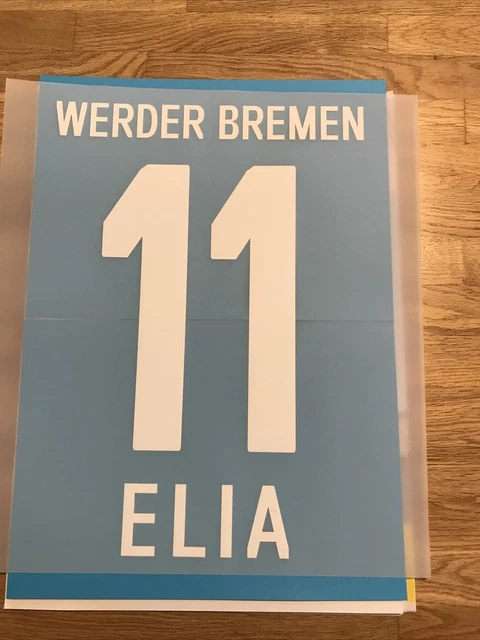 Werder Bremen Aufdruck 11 Elia Für Erw. Trikots