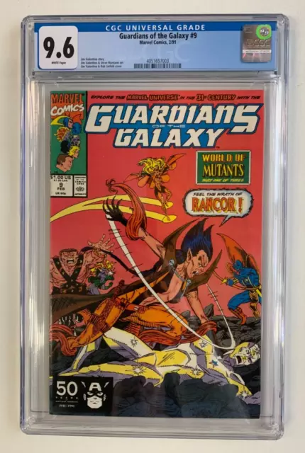 GUARDIANS OF THE GALAXY #9, Marvel Comics, CGC 9.6, WHITE pages
