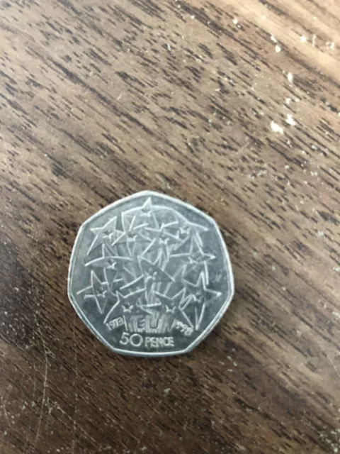 1998 European Union EU Stars 50p Fifty Pence UK