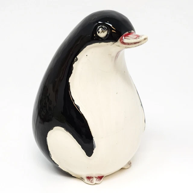 Artisan Crafted Ceramic Glazed Penguin 4 3/4" Tall
