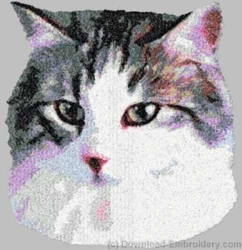 Embroidered Sweatshirt - Norwegian Forest Cat DLE2660  Sizes S - XXL