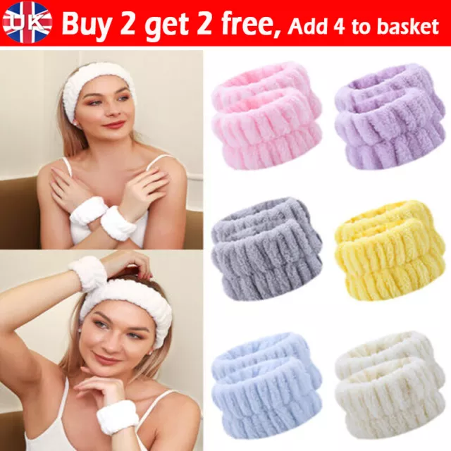 Spa Wrist Washband Microfiber Wrist.Wash Towel Band Face Washing Absorbent❤