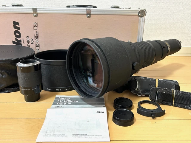 [MINT w/ Case] Nikon ED Ai-s Nikkor 800mm F/5.6 MF Lens w/ TC-300 From JAPAN