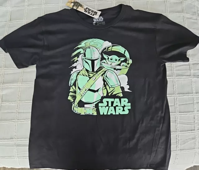 Camiseta Star Wars Niños NUEVA Etiquetas Talla XL por Fifth Sun Mandalorian ENVÍO GRATUITO
