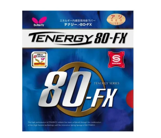 Butterfly Tenergy 80FX Table Tennis, Ping Pong Rubber Sponge