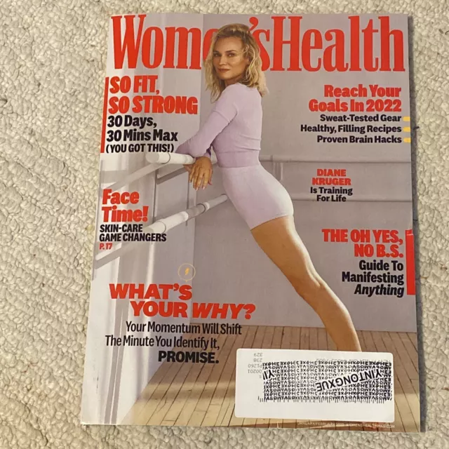 DIANE KRUGER WOMEN'S Health magazine January/February 2022 $3.99 - PicClick