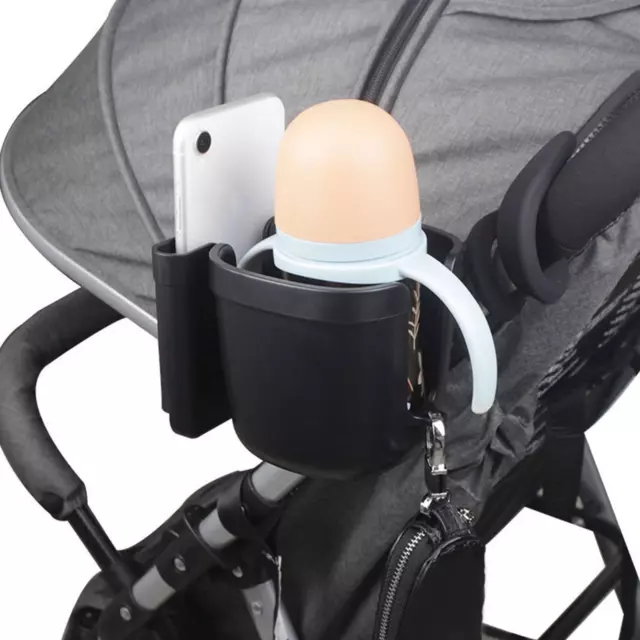 3 in 1 Kinderwagen Becher Halter Multifunktion rutschfest mit Telefonschlüssel Halter lang