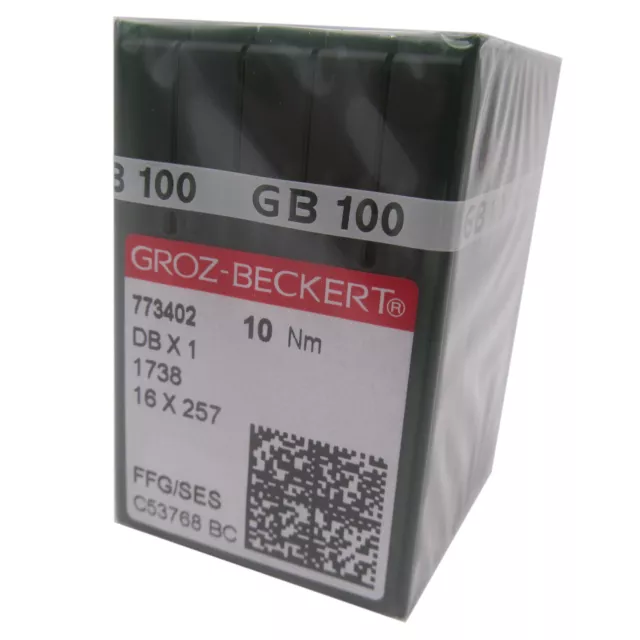 100PCS Groz Beckert DBX1 16X231 16X257 FFG/SES Point Lockstitch Sewing Needle