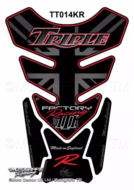 Triumph Triple Street Speed Daytona R Motorcycle Tank Pad Protector Motografix