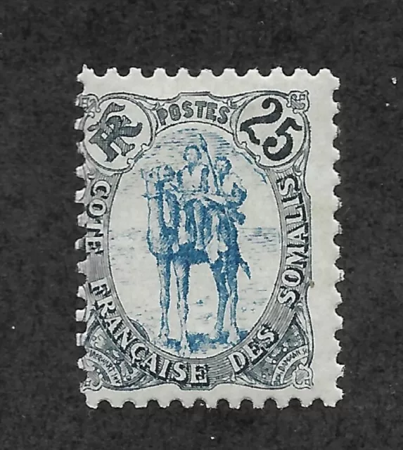 French Somali Coast 1902 Scott 41a Intense Blue Color Unused LH  |