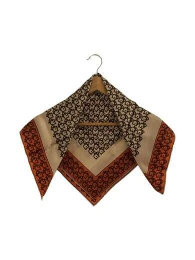HERMES Scarf   Silk   ORN   Total Pattern   Ladies