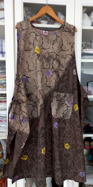 Robe Chasuble Vintage JAGANNATH - Taille 38-40 - 100% Coton - Jamais Portée