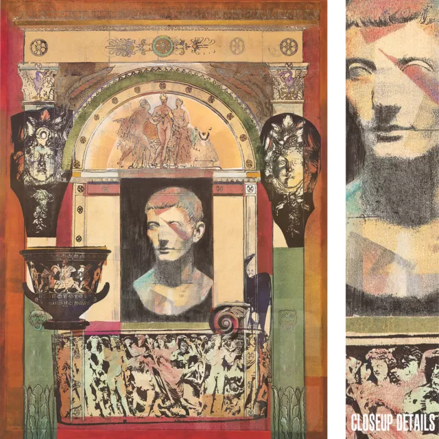 35W"x47H" GLORIOUS DAYS by RICHARD HALL -STATUES  ROMAN EMPIRE CHOICES of CANVAS