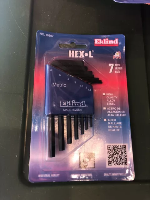 Eklind #10507 Metric 7 Pc HEX-L Key Set