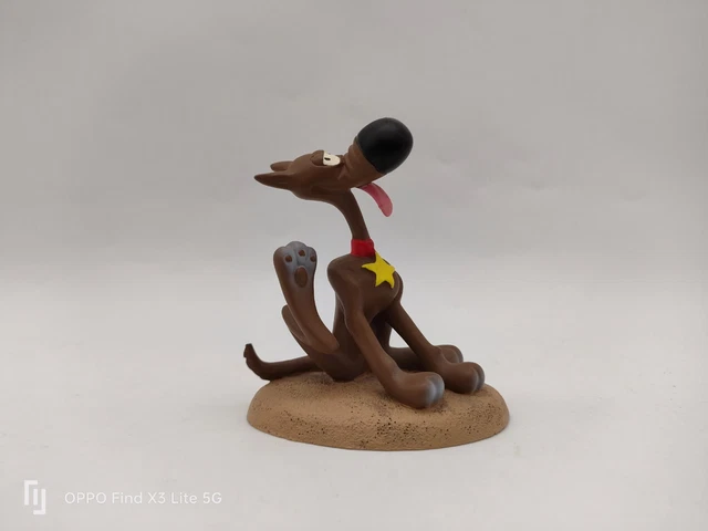 Figurine Collectoys Lucky Luke et Rantanplan pile d'albums: Figurines
