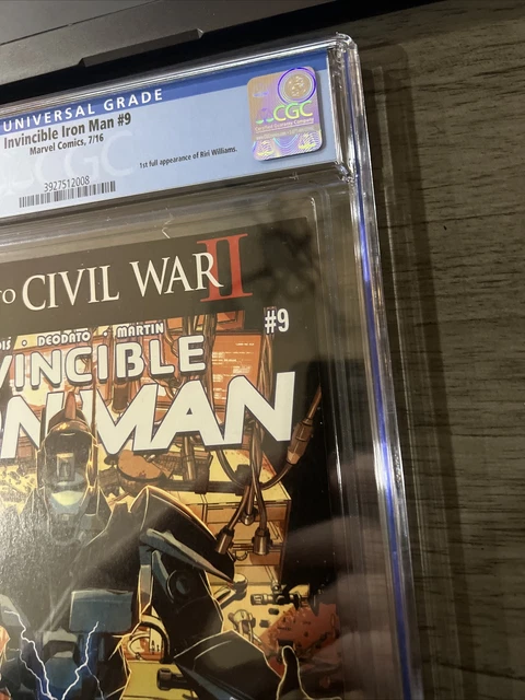 Invincible Iron Man #9 CGC 9.6 1st Print 1st Full Riri Williams Ironheart 2016 3