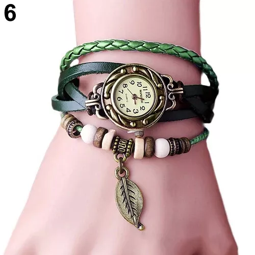 Montre bracelet fantaisie femme ronde analogique quartz cadeau haute qualité