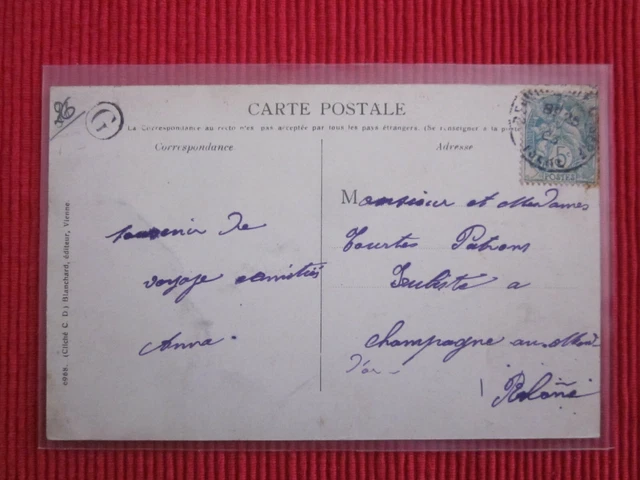 Cpa Written Stamp St Rambert D'albon Landscape Sur Le Rhône Boats Drôme 26 2