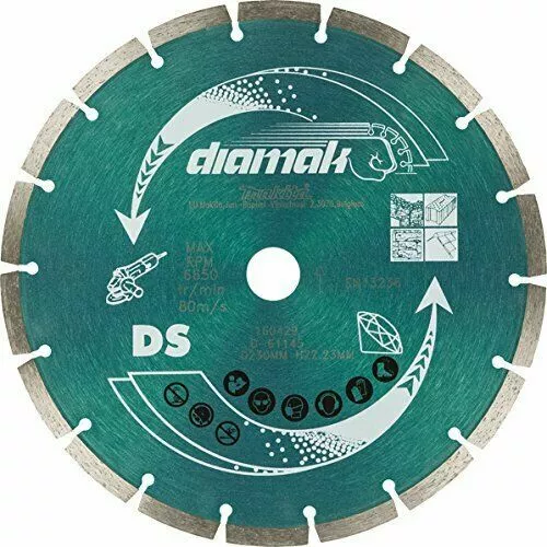 MAKITA Diamanttrennscheibe Diamantscheibe Ø 230 x 22,23 mm für Stein Beton