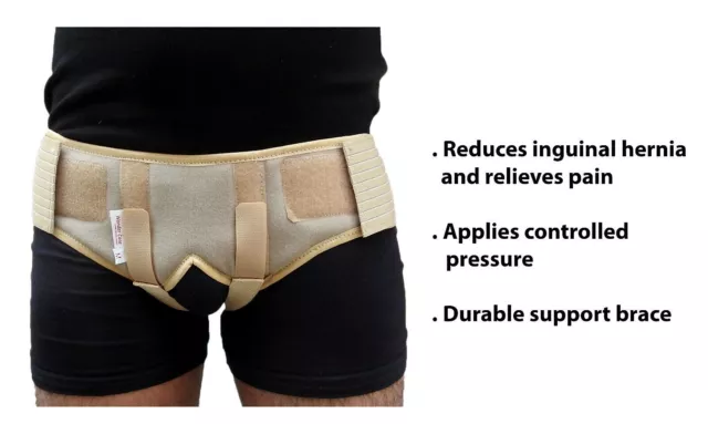 100% comfortable harnia support belt truss brace men and wemen removable pads US