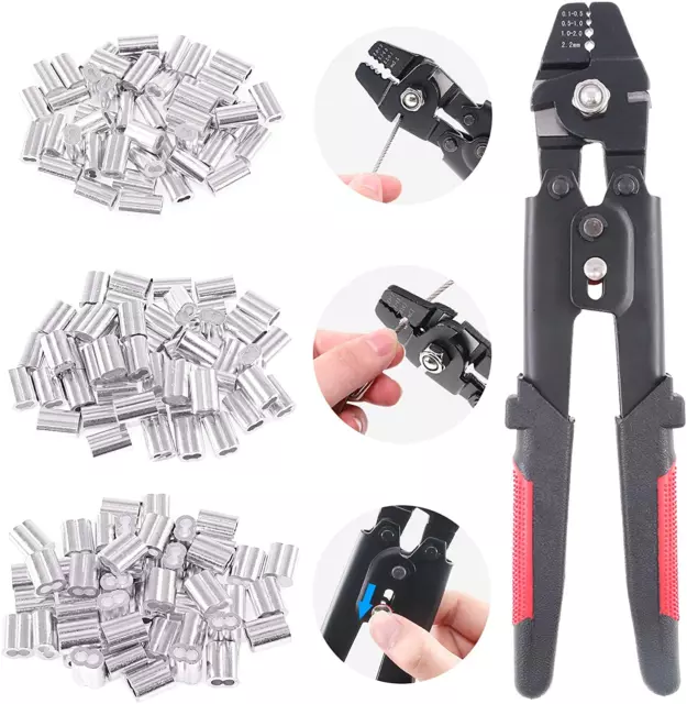 Up To 2.2mm Wire Rope Crimping Tool Wire Rope Swager Crimper Fishing