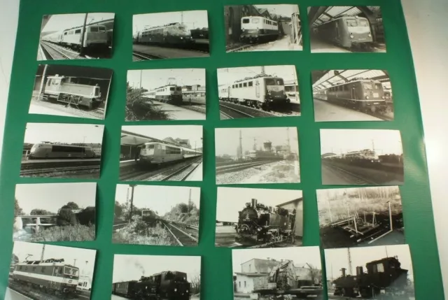 20 Fotos von Lokomotive Loks Züge Eisenbahn Schwarz Weiß Raum Oldenburg K-1151
