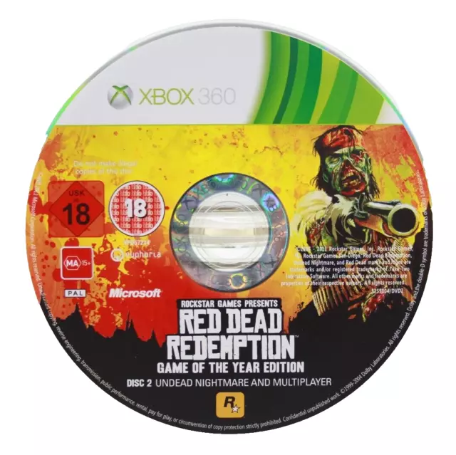 Red Dead Redemption Game of the Year Edition Xbox 360 w/ Manual