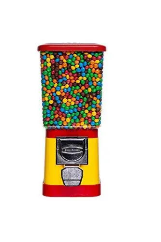 Christmas Candy Dispenser - Home Vending Machine - Red and Yellow Candy