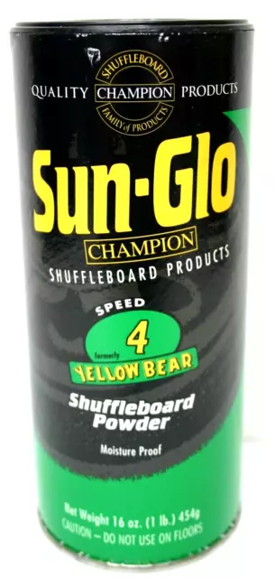 Sun-Glo #4 Speed Shuffleboard Powder Wax 16 Oz Can, Single