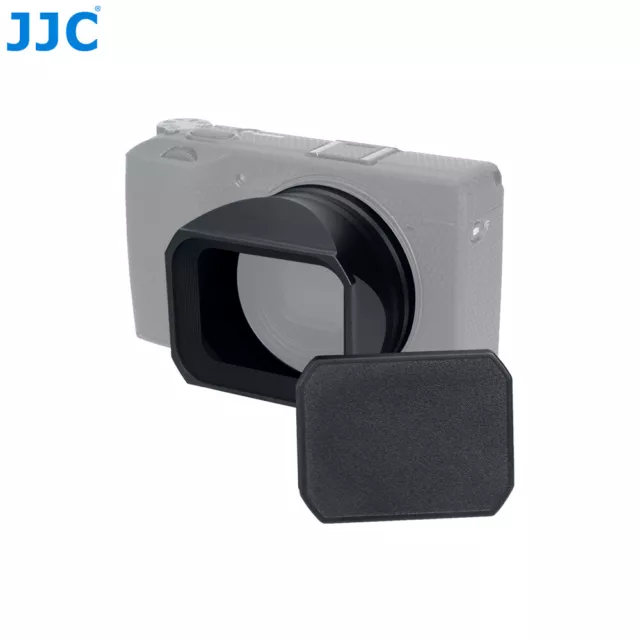 JJC Aluminum Alloy Lens Hood with Hood Cap for Ricoh GR III GR3 GRIII Camera