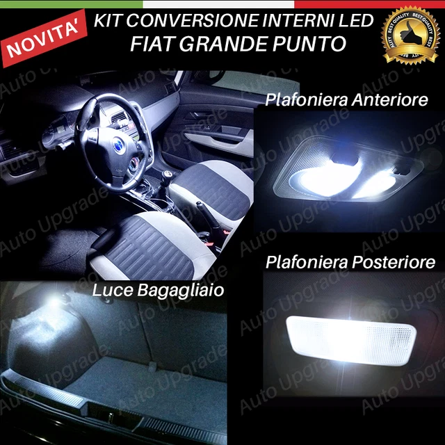 KIT LED INTERNI FIAT GRANDE PUNTO PLAFONIERA ANTERIORE + LUCE - Foto 5