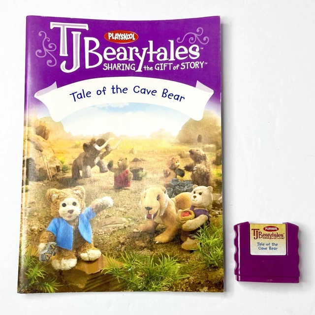 TJ BEARYTALES “TALE Of The Cave Bear” Storybook & Cartridge • Playskool