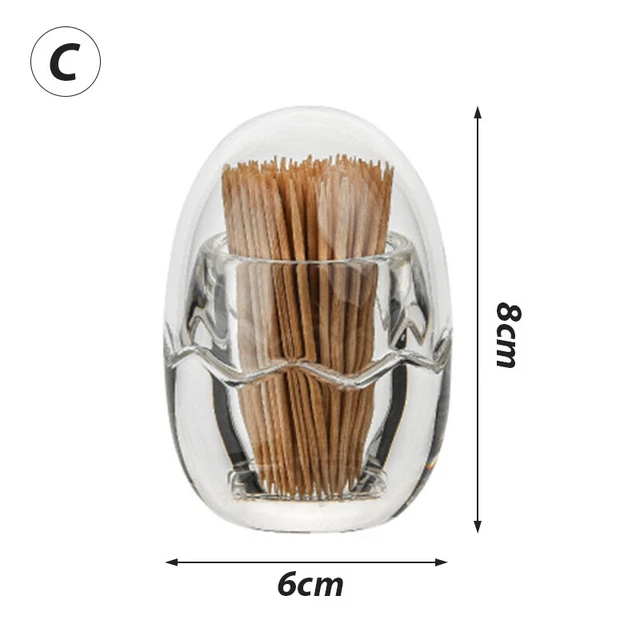 Thickened acrylic toothpick box transparent toothpick bottle round storage box