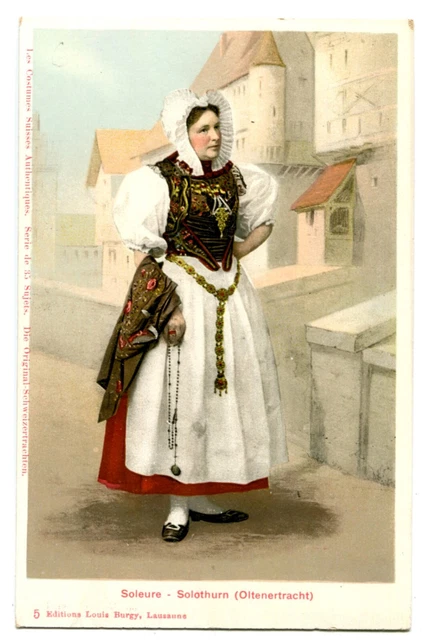 CPA Suisse Mittelland Solothurn Folklore Costume