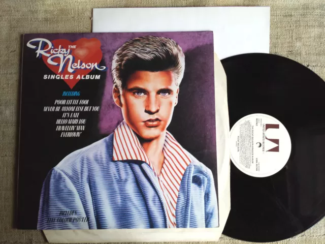 Ricky Nelson  ‎– The Ricky Nelson Singles – LP + poster cm.5x5