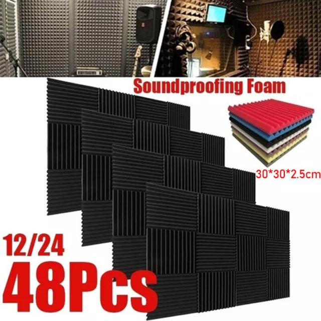 SOUNDPROOFING FOAM ACOUSTIC Wall Panel Sound Insulation Foam Studio