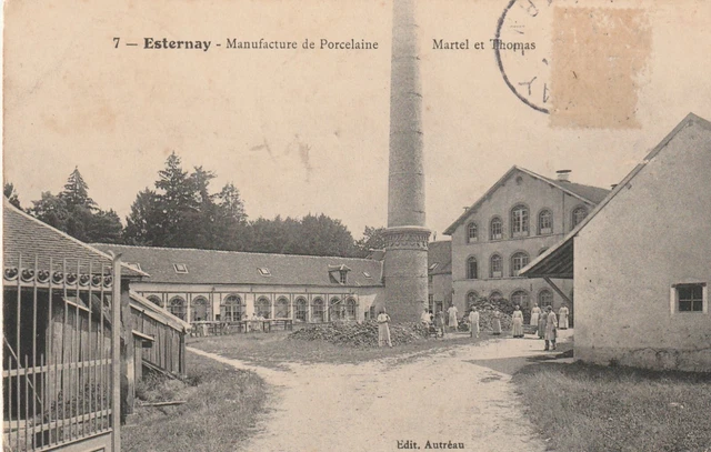CPA 51 ESTERNAY Manufacture de Porcelaine Martel et Thomas