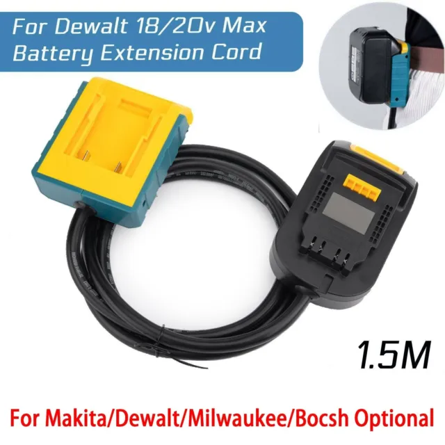 For-Dewalt Batterie Rallonge 18/20v Max Adaptateur Batterie Puissance Tool-Parts
