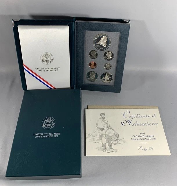 1995 PRESTIGE Proof Set. U.S. Mint With Box and COA