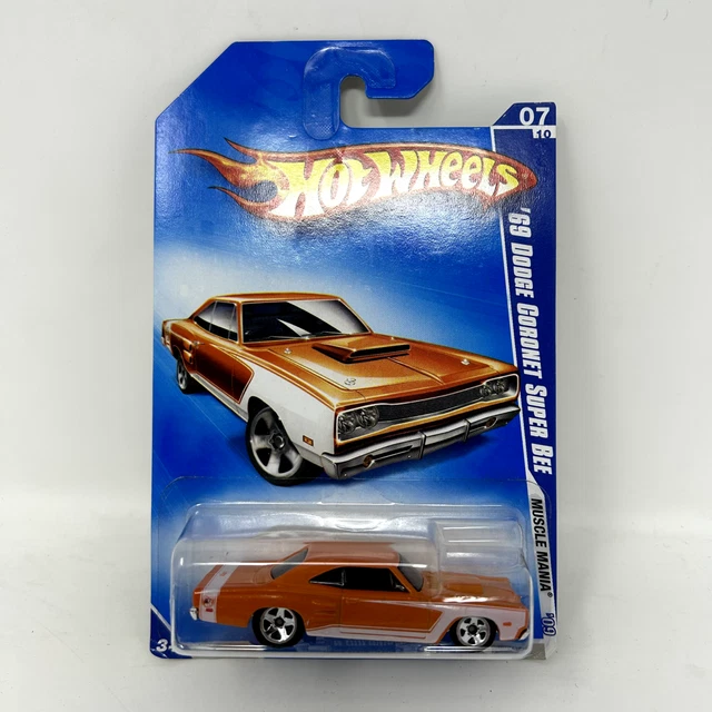 Hot Wheels 69 Dodge Coronet Super Bee Muscle Mania Vehicle 2011 Mattel #V5369 - We-R-Toys