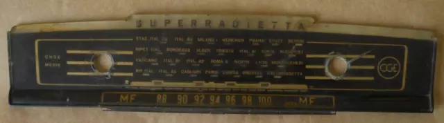 Scala parlante per radio d'epoca CGE Superradietta