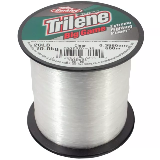 Berkley Trilene Big Game - Monofilament fishing Line Clear all weights 600m