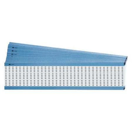 BRADY TMM-41-PK Wire Markers,Legend 41,Black/White,PK25, TMM-41-PK