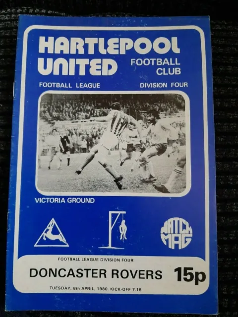 Hartlepool United v Doncaster Rovers. 8th April 1980. League Division Four