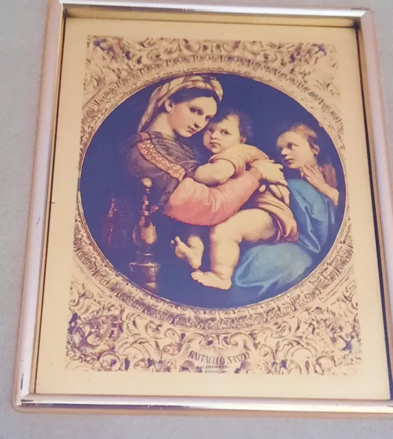 Quadretto Raffigurante   Madonna Della Seggiola creazioni made italy 3