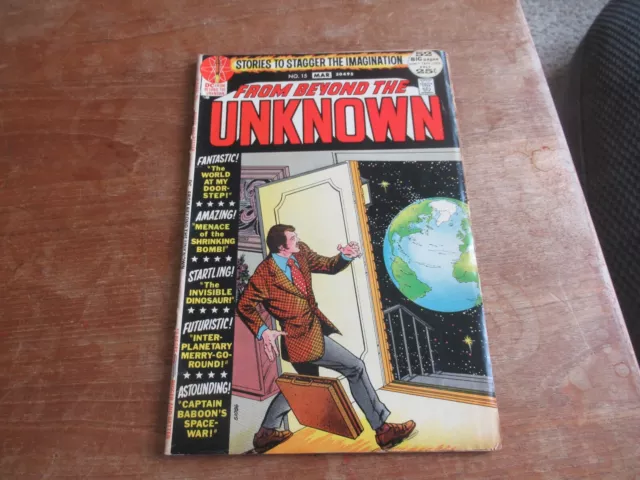 From Beyond The Unknown #15 Dc Bronze Age Higher Grade The Invisible Dinosaur!
