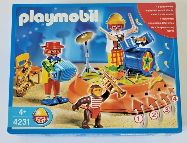 Lot Playmobil 3553 - Cirque Vintage - Gradins, Piste, éléphants Et Orchestre