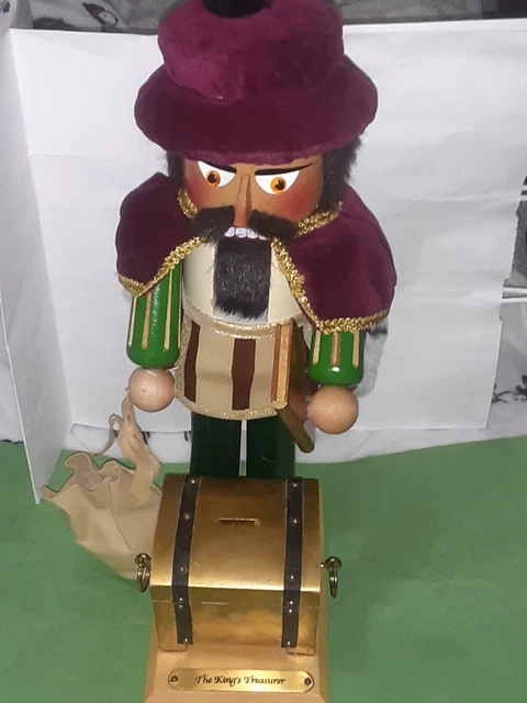 Steinbach Kings Treasurer Nutcracker Collector's Club Signed  17" 2003